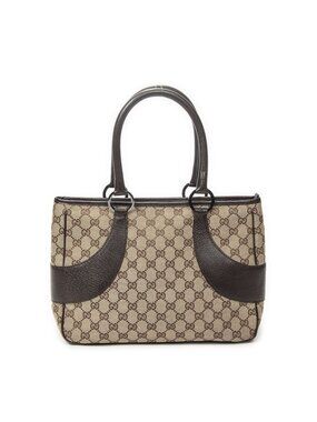 Gucci Tote Beige Brown GG Canvas